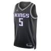 Sacramento Kings Deaaron Fox 5 Jordan 2022-23 Statement Edition Musta Pelipaidat Swingman - Miesten
